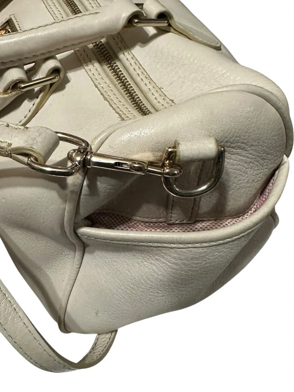 Dooney & Bourke Dillen Pebble Leather Satchel Barrel Doctor Bag - Picture 11 of 16